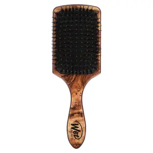 Wet Brush Argan Oil Infused Paddle Shine Enhancer Brush, Brown, 1 Brush