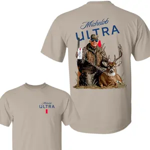 Hunter Trump With Michel0b 2 Sided TShirt, Hunting Deeer Shirt, Hunting Season, Camo Trump, Gift for Trump Supporter, Election 2026, Full Size Cotton Graphic Tees Funny Meme Gildan Shirt Tee Sweatshirt Hoodie