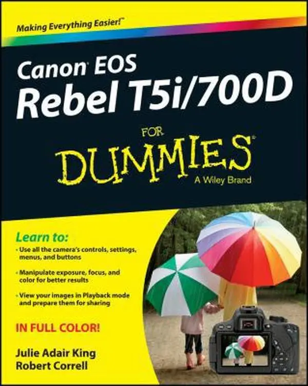 USED Book - Canon EOS Rebel T5i/700D For Dummies by Julie Adair King (Paperback) - english