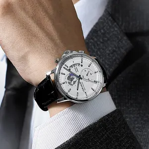 Gentleman's Elegance: Premium Men's Watch,Original Swiss movement,42mm Luminous Dial, 30m Water-Resistant,Classic Business Style & Modern Essential