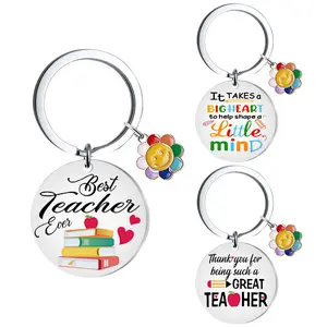 2026 NEW Teacher Appreciation Keychain Charm Gift, Best Teacher Ever Keychin, Graduste Student Thank You Gift, Class of 2026 Teacher Gift