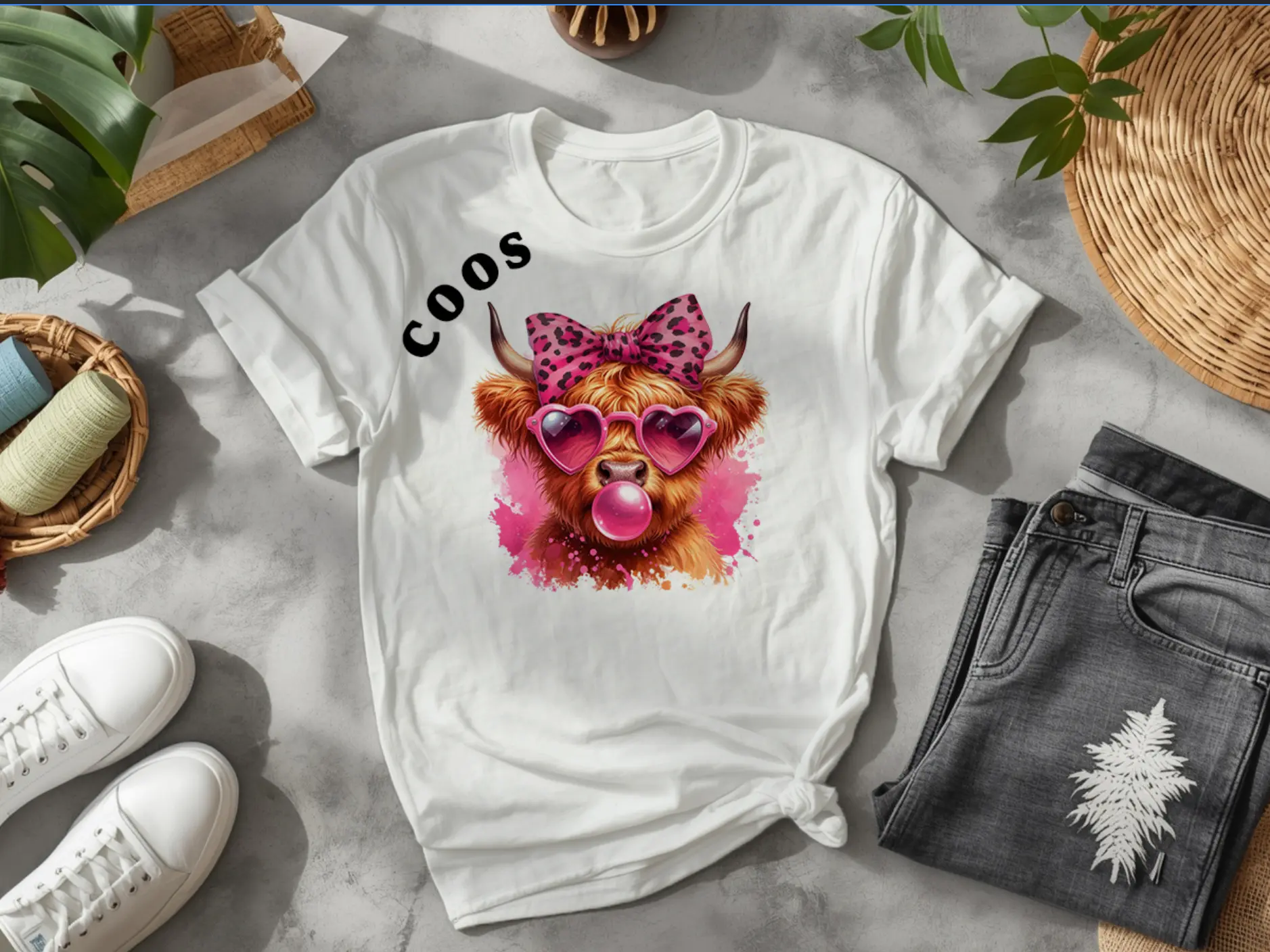 Coo "Highland Cow" DTF Transfer Sheets – Coo Designs for Tees & Gifts