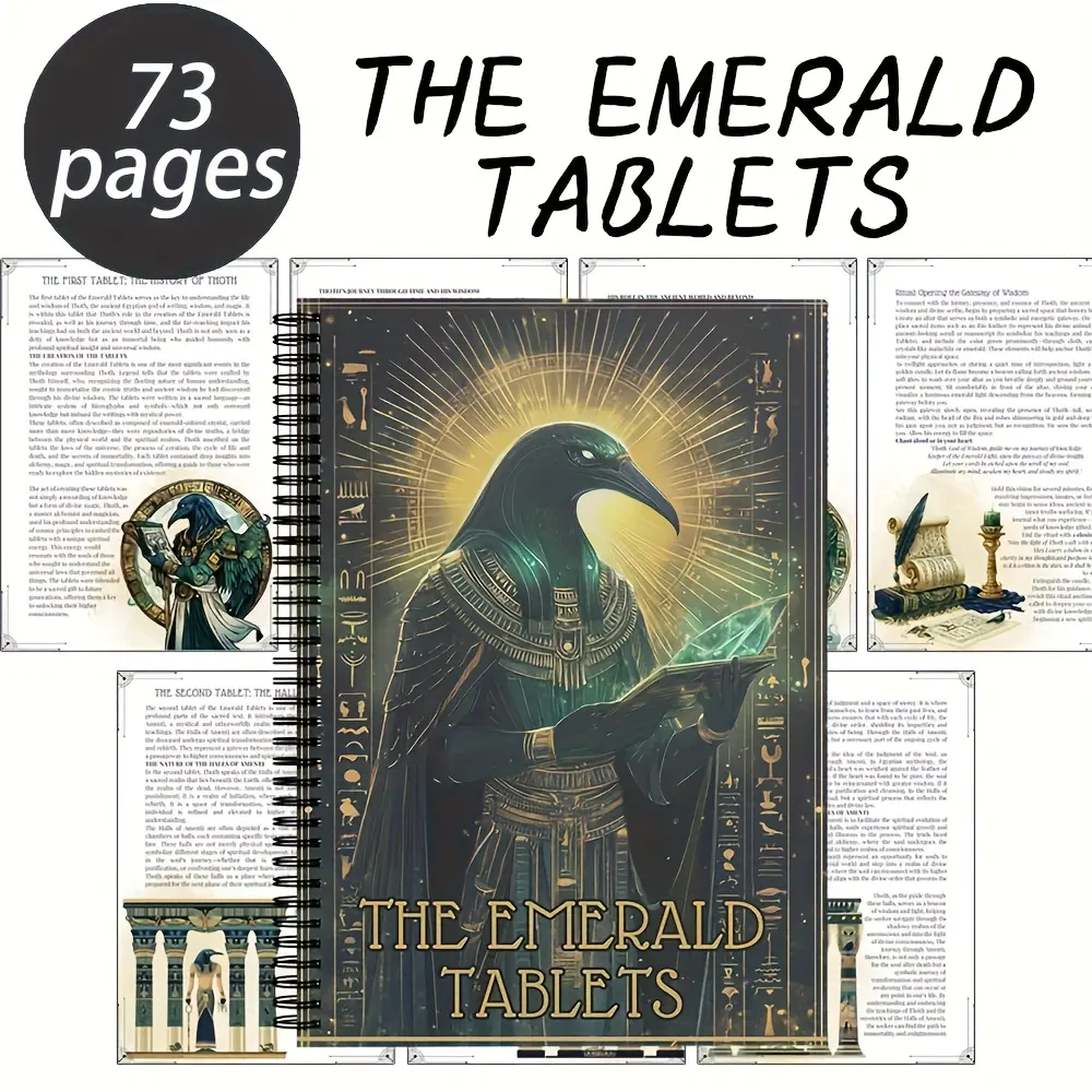 Ancient Wisdom Pages From Atlantis God Tot, Life Secrets, Sacred Truths, Magic Book Pages, 73 Pages, Spiritual Insights, Prayer Notebook, Emerald Tablets, Reading Materials