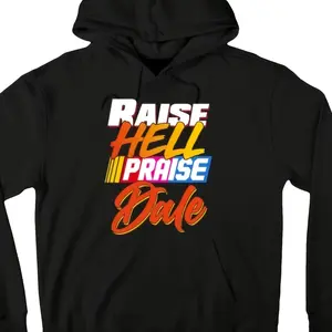 Raise Hell Praise Dale Hoodie, Men's Fall Winter Casual Hooded Sweatshirt with Drawstring with Pockets, Perfect for Daily Wear, Birthday Gift Idea, Casual Outings