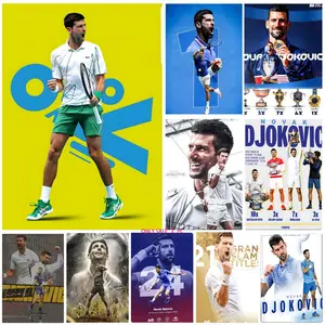 Novak Djokovic Poster Bedroom Home Decor Art Poster Perfect Gift for Family and Friends