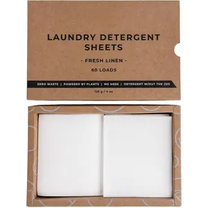 Laundry Detergent Sheets |  Linen Scented Laundry Strips | , Plastic-Free Detergent for HE Machines and Everyday Use