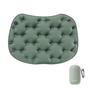 Portable Inflatable Seat Cushion - Lightweight Foldable Air Pad for Travel, Camping, Stadium, Office & Car, Waterproof Comfortable Seat Mat XL Queen Double Sleeping Bag with Pillow