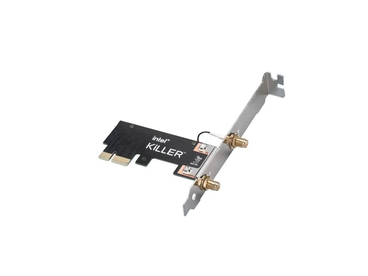 Intel Killer AX1675 IEEE 802.11ax Bluetooth 5.3 Tri Band Wi-Fi/Bluetooth Combo Adapter for Desktop Computer - PCI Express - 2.40 Gbit/s - 2.40 GHz ISM - 6 GHz UNII - Plug-in Card