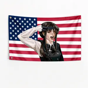 War Devil / Yoru Chainsaw Man anime banner, outdoor decorative flag, garage flag, tapestry.