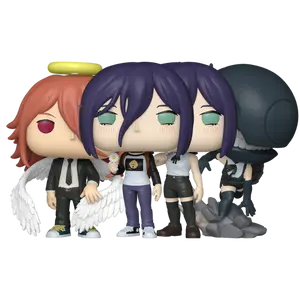 Funko Pop! Chainsaw Man – Reze Arc – Reze #2348, Reze (Chase) #2348, Bomb #2349 & Angel Devil #2350 (Set)