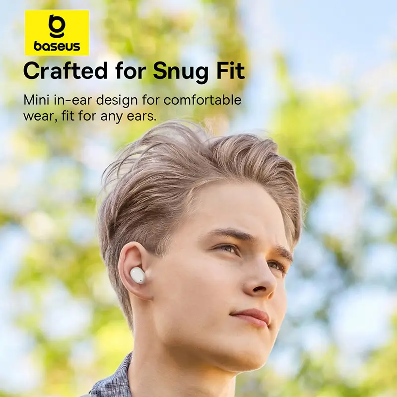 [ IPX5 Waterproof TWS ] Baseus EZ10 25H Long Battery Life 0.06" low latency Earbuds