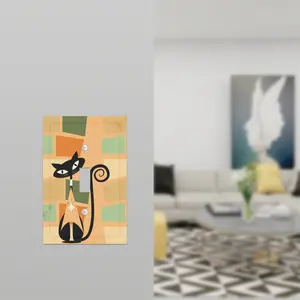 Atomic Cat Mid Century Modern Leather Texture Switch Cover 1-Gang 1 Toggle