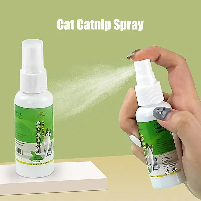 Natural Catnip Spray for Cats & Kittens | Calming Happy Water Inducer | Pet Stress Relief & Play Enrichment | 50ml