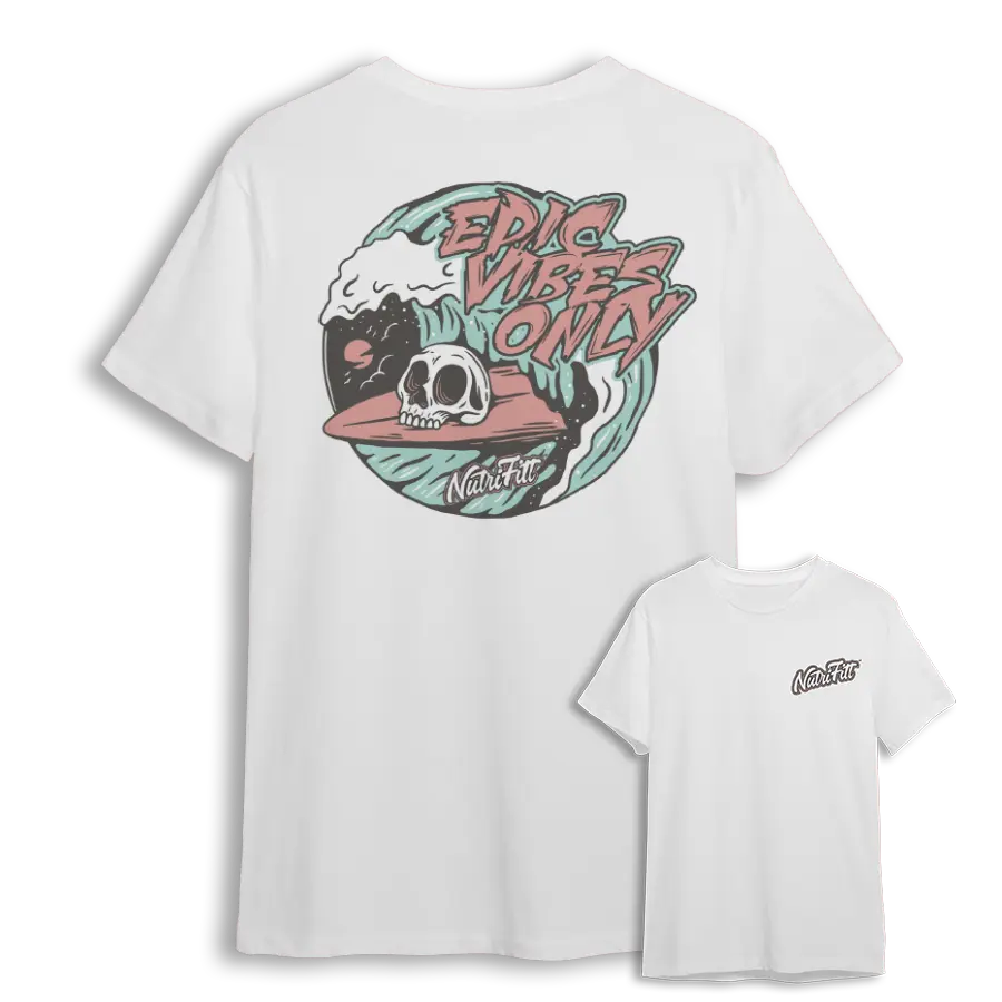 NutriFitt Epic Vibes T-Shirt - White
