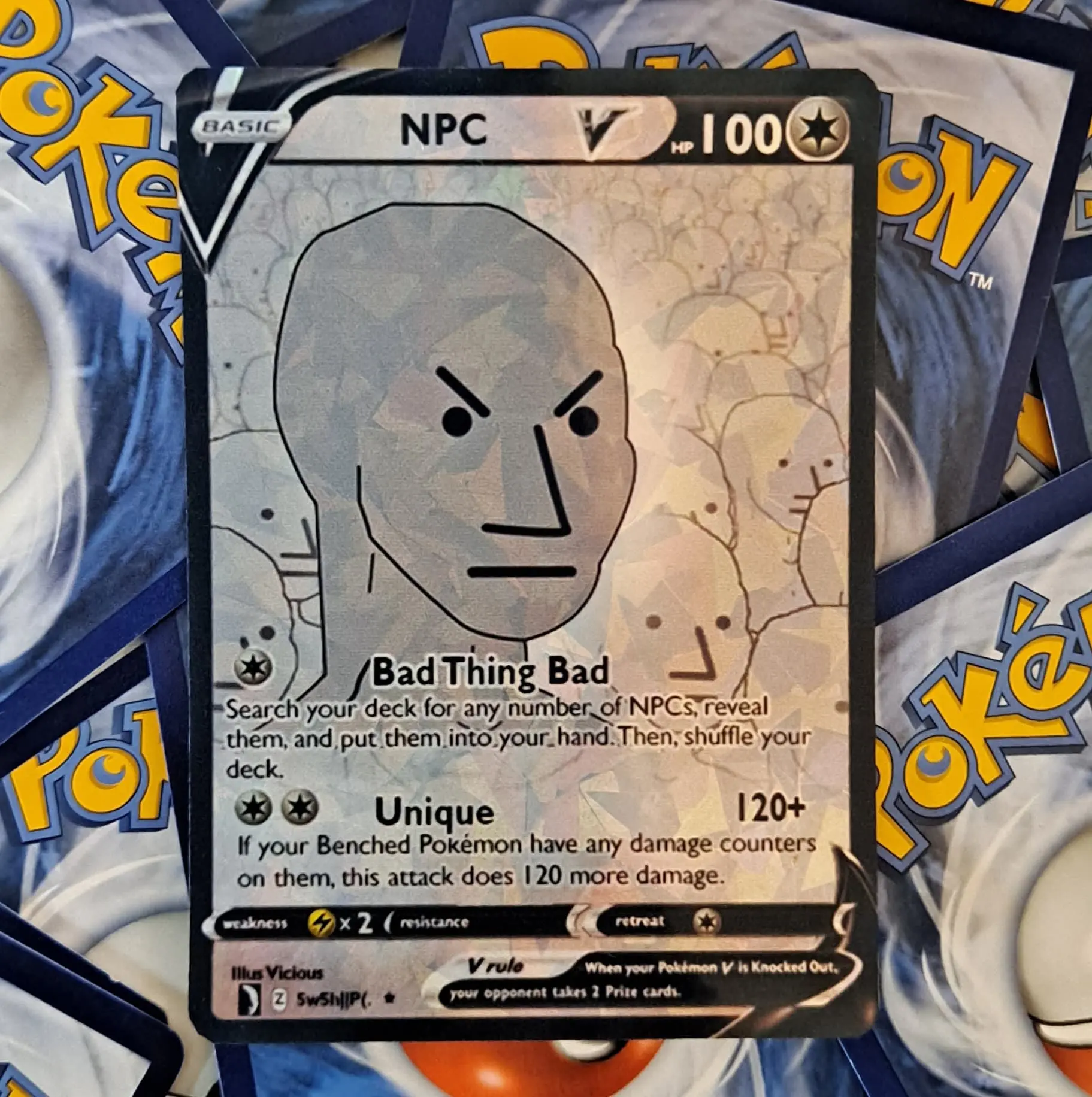 Npc Meme Pokemon Card
