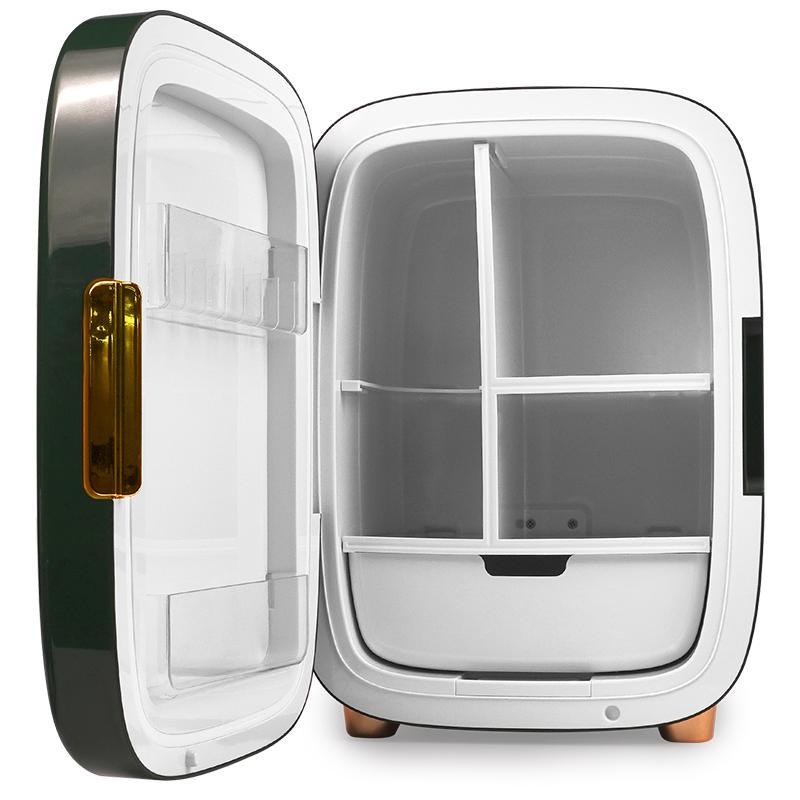 iceBLUE 12L/15 Cans Skincare Mini Fridge with 3-Mode Dimmable LED Light Mirror Low Noise Portable Design for Drinks Makeup Dorm Cooler & Warmer Black skincare mini  brands  fridge Beauty Refrigerator minifridge hack