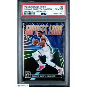 2023 Panini Optic - Express Lane Holo Prizm - Giannis Antetokounmpo - PSA 10