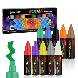 10-Piece Tri-Use Markers for Professional Art, Suitable for Skateboards, Glass, Wood, Walls, Back-To-School Graffiti Tools