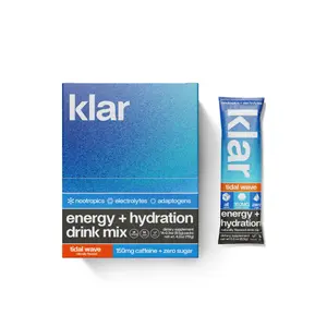Klar Comprehensive Energy and Hydration Drink Mix - Tidal Wave | with Nootropics, Adaptogens, and Electrolytes
