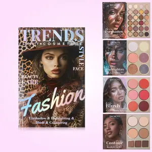 Compact 43-Color Cosmetics Kit - Waterproof, Travel-Sized Glow Palette with Long-Lasting Matte & Sparkle Finish12-Hour Wear, Waterproof, Travel-Friendly Gift Makeup Eyeshadow Flawless Iridescent Powder