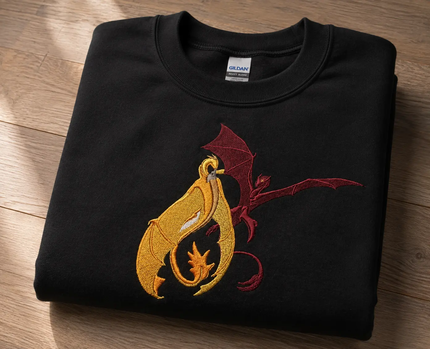Meleys and Sunfyre Embroidered Sweatshirts, House of the Dragon Merch