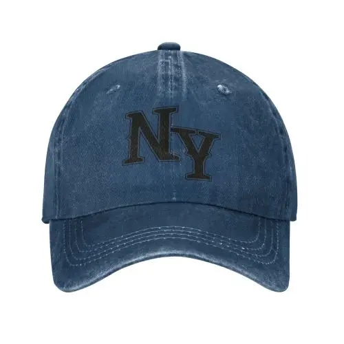 blue baseball cap[black Lettering]