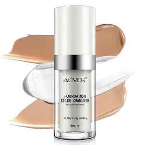 Aliver Color Changing, Flawless Light Foundation, Light concealer, lightweight formula, blends with skin tone, suitable for fair-skinned people, for daily, party and travel makeup.