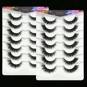 MAGEFY 14 Pairs of Natural Full False Eyelashes – Thick Curling Manga Eyelashes, Perfect for Parties & Travel Essentials