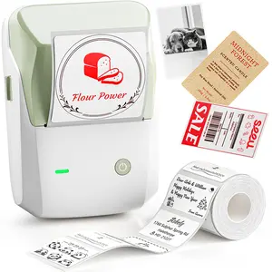 Niimbot Label Maker B1 PRO 2-inch Grayscale Photo/Red/Black Label  Printer Free Thermal Label Paper Roll for Name tag Home storage label Grayscale photo printing & Business ，Bluetooth connectivity，Mobile App Editing