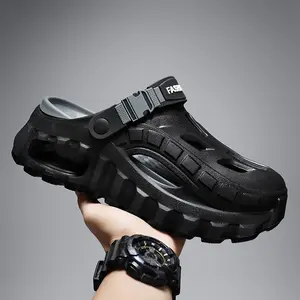Summer men's hole shoes, outdoor thick soles, non-slip, deodorant, durable, quick-drying soft beach sandals
