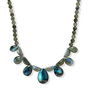 Mine Finds by Jay King Sterling Silver Madagascar Labradorite Necklace