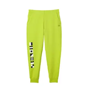 Men's Lacoste Yellow Reflective Print Joggers