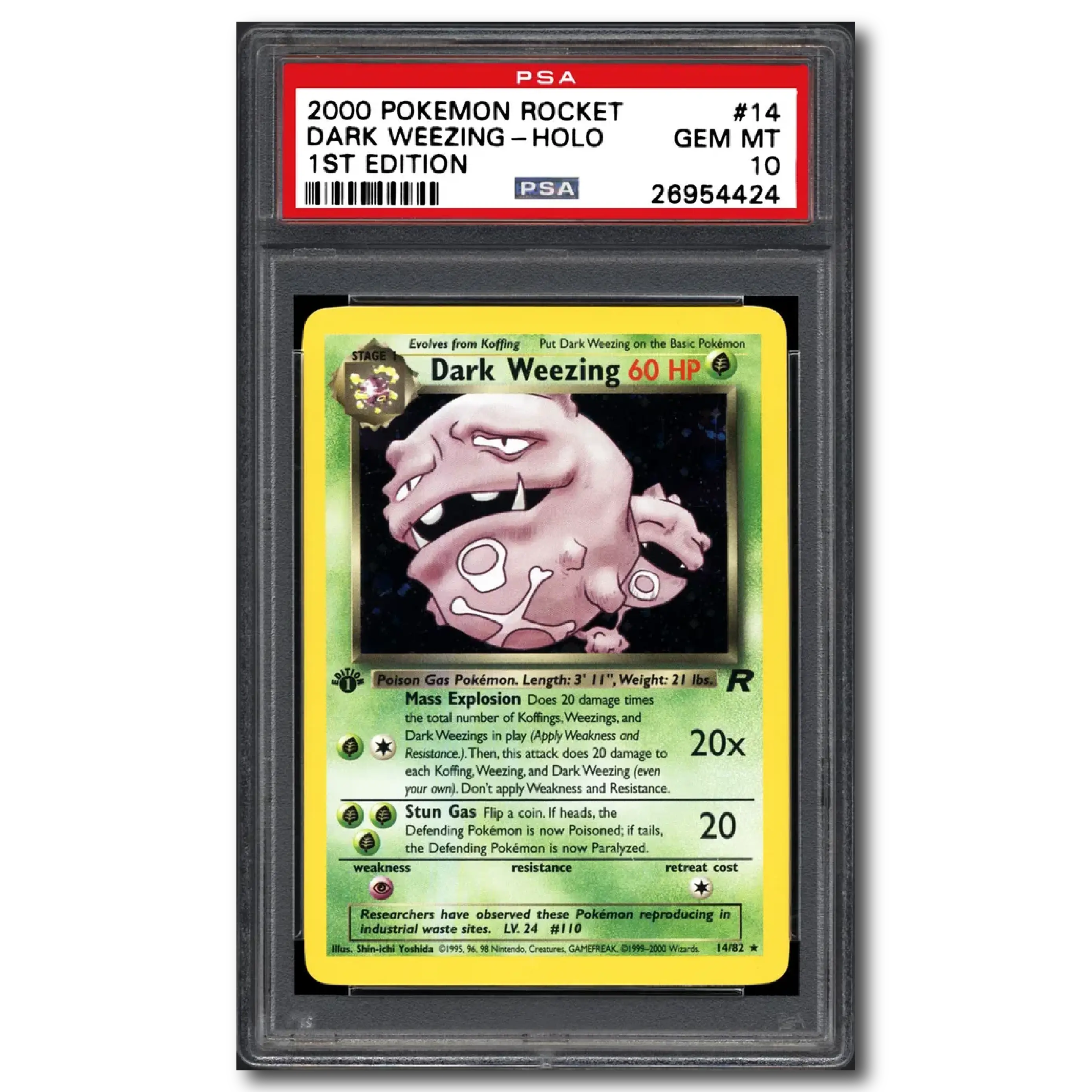 PSA 10 1st edition Dark Weezing Holo Team Rocket - TikTok Shop