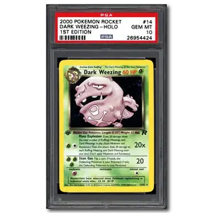 PSA 10 1st edition Dark Weezing Holo Team Rocket