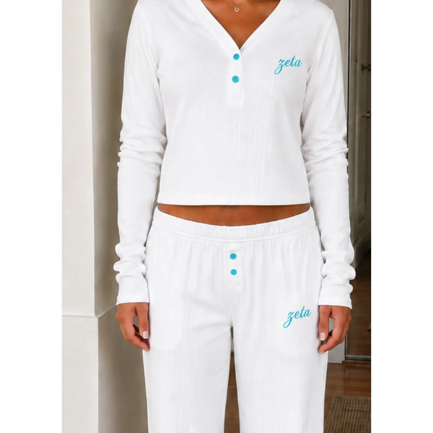ZETA pointelle pajama set