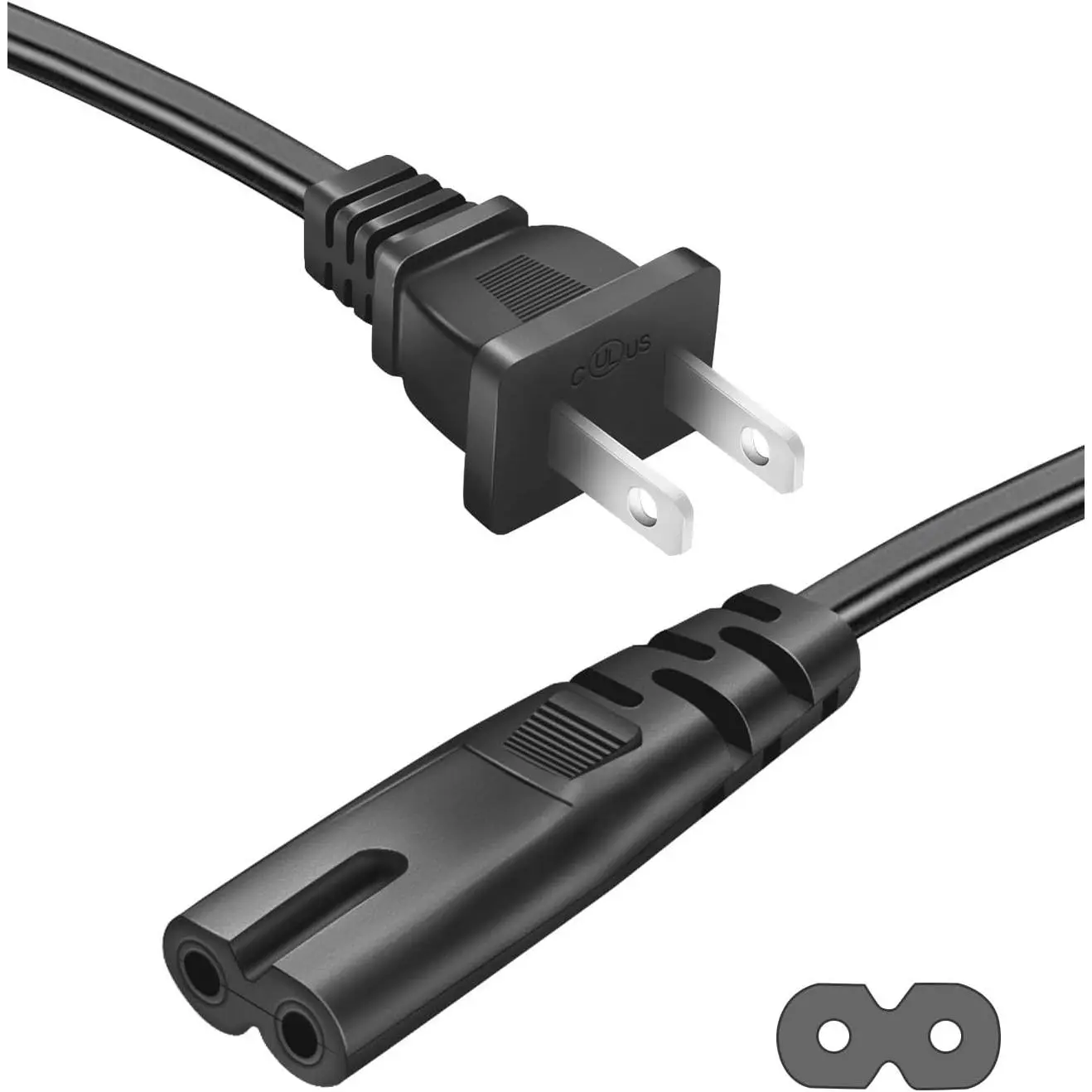 AC Power Cord for  One S/X & Series X S,  PS4, PS5, PS4 Slim, PS3 Slim, PS3 Super Slim,  5 4 Supply  Replacement 6