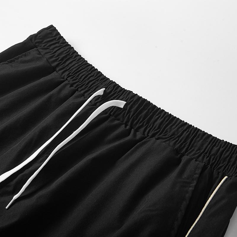 Unisex baggy wide-leg sweatpants; men’s casual athletic pants made from soft fabric with an elastic waistband and drawstring; loose fit with side stripes; breathable, lightweight sports fitness streetwear pants; all-day comfort and versatile for everyday