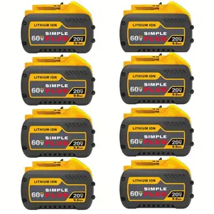 9000mAh For DEWALT FLEXVOLT 20V/60V MAX Lithium Ion Battery 9.0Ah DCB609 DCB612 Compatible With  DCB208 Fit 20V/60V MAX Cordless Power Tools