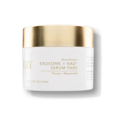 Nakery SkinInfusion Exosome & NAD+ Serum Pads - Lactic Acid Formula, 130ml, Convenient Swipe Application, Advanced Renewal, Anti-Aging Moisture, Complexion Booster, Dark Spots Relief, Skin Repair