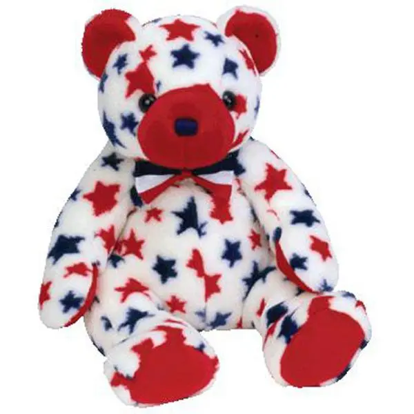 TY Beanie Buddy - RED the Bear (13 inch) - MWMTs