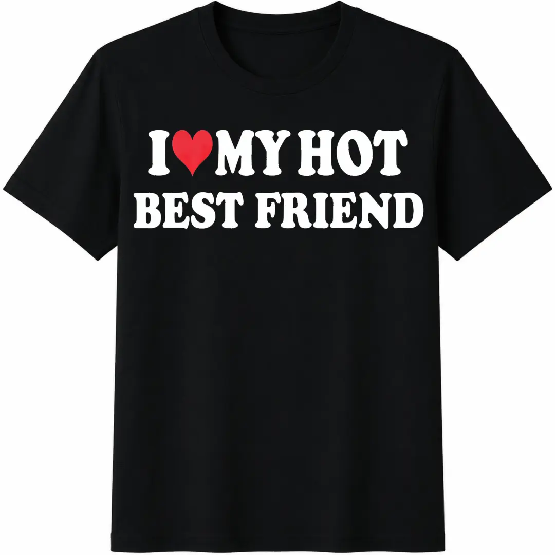 I Love My Best Friend Shirt, I Love My Hot Best Friend Shirt, Funny BFF Shirt, Bestie Gift, Friendship Day Shirt