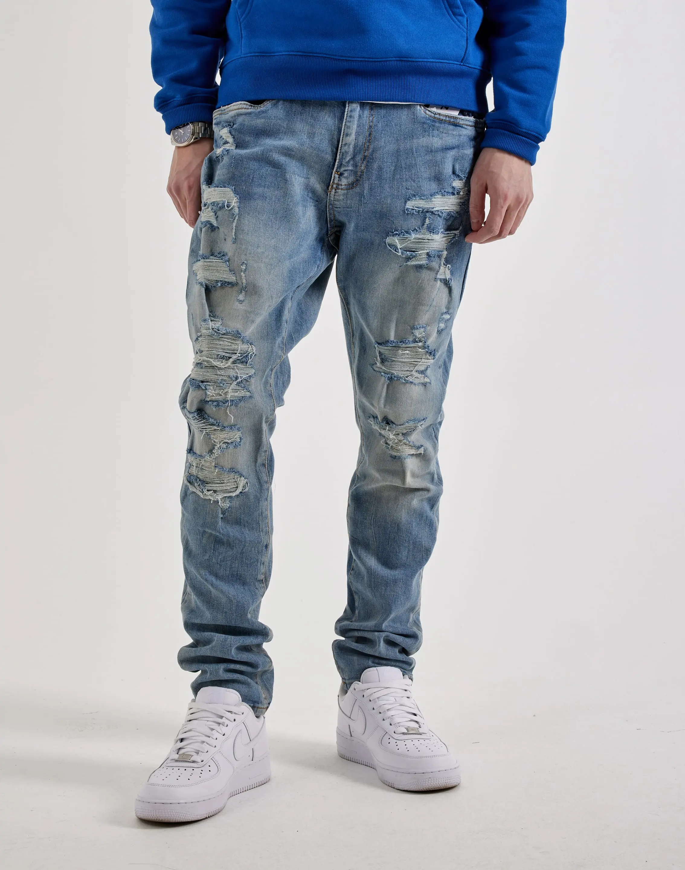 Mens Jordan Craig Sean Slim Distressed Denim Jeans