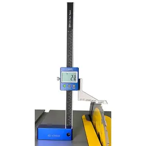iGaging EZ-Check Digital Height Gage - 0-8in/200mm Range, Anodized Aluminum, Auto Shut-Off, Batteries Included, IP54 Rated, Magnetic Base, 1/4in Centerline Offset for Precision Height Measurement