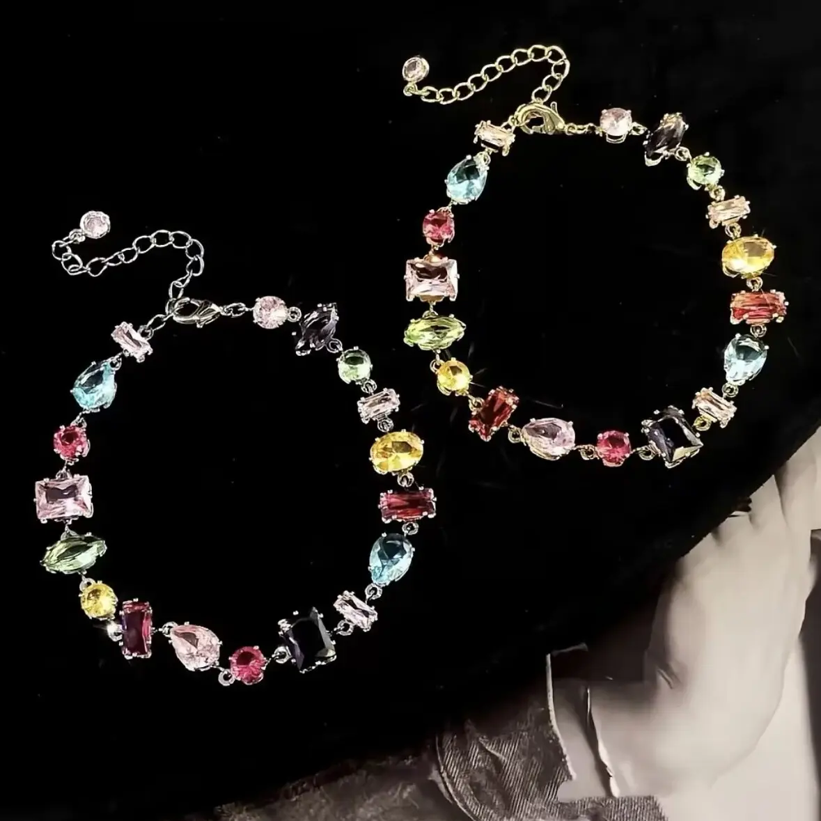 Dopamine Candy Bracelet Women 18K Gold Plated Mood-Boosting Beaded Bracelet Y2K Energy Bracelet Cute Girl Thoughtful Gift for Girlfriends and Besties Her Jewelry Valentine's Gift GF Gift Colorful Bracelet TikTok Shop Spring Refresh