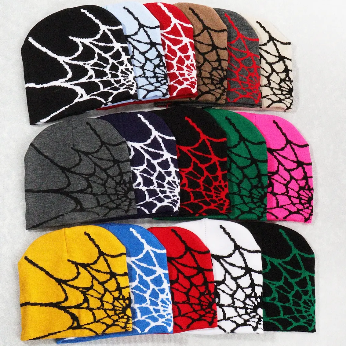 Unisex Y2K Jacquard Knit Beanie Skull Cap Elastic Stretch Casual Daily Cold Weather Hat