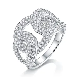 S925 Sterling Silver Moissanite "Inner Fire" Ring