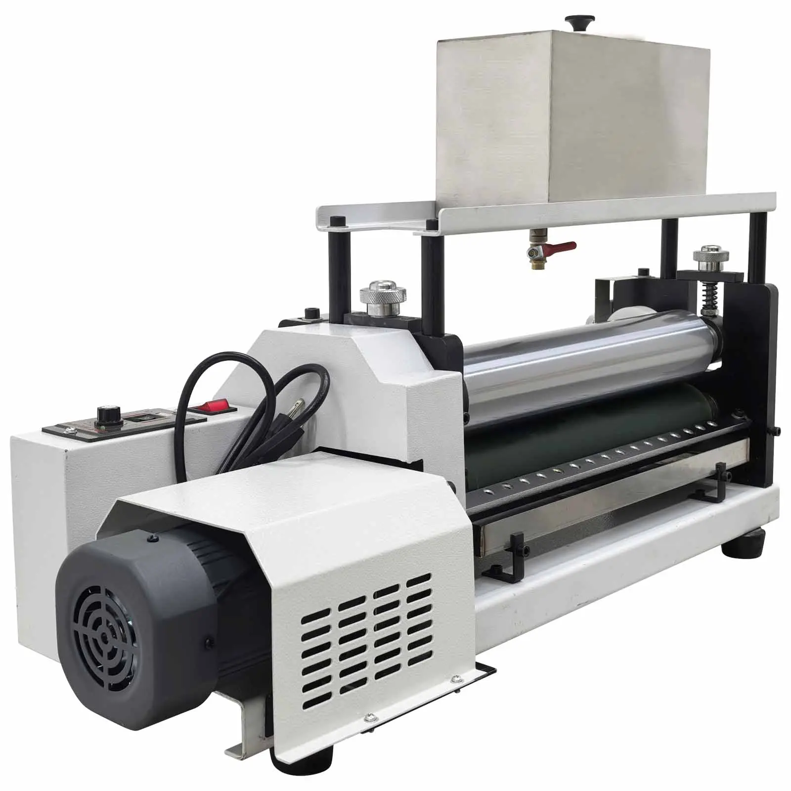 Yokoma 110V Automatic Double-sided Gluing Machine Glue Coating Machine for Paper & Leather