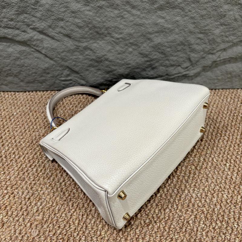 Pre-owned HERMÈS Leather tote bags Hermes Kelly 25 Togo 8L Beton (jd0906a0)