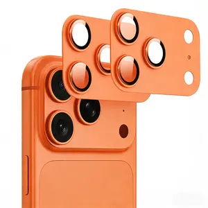 Modernice Integrated Aluminum Camera Lens Protector for iPhone 17 Pro / 17 Pro Max – Full Coverage, Premium Metal Frame, 99% Transparency, Original HD Clarity, Scratch-Resistant, Durable, Easy Installation