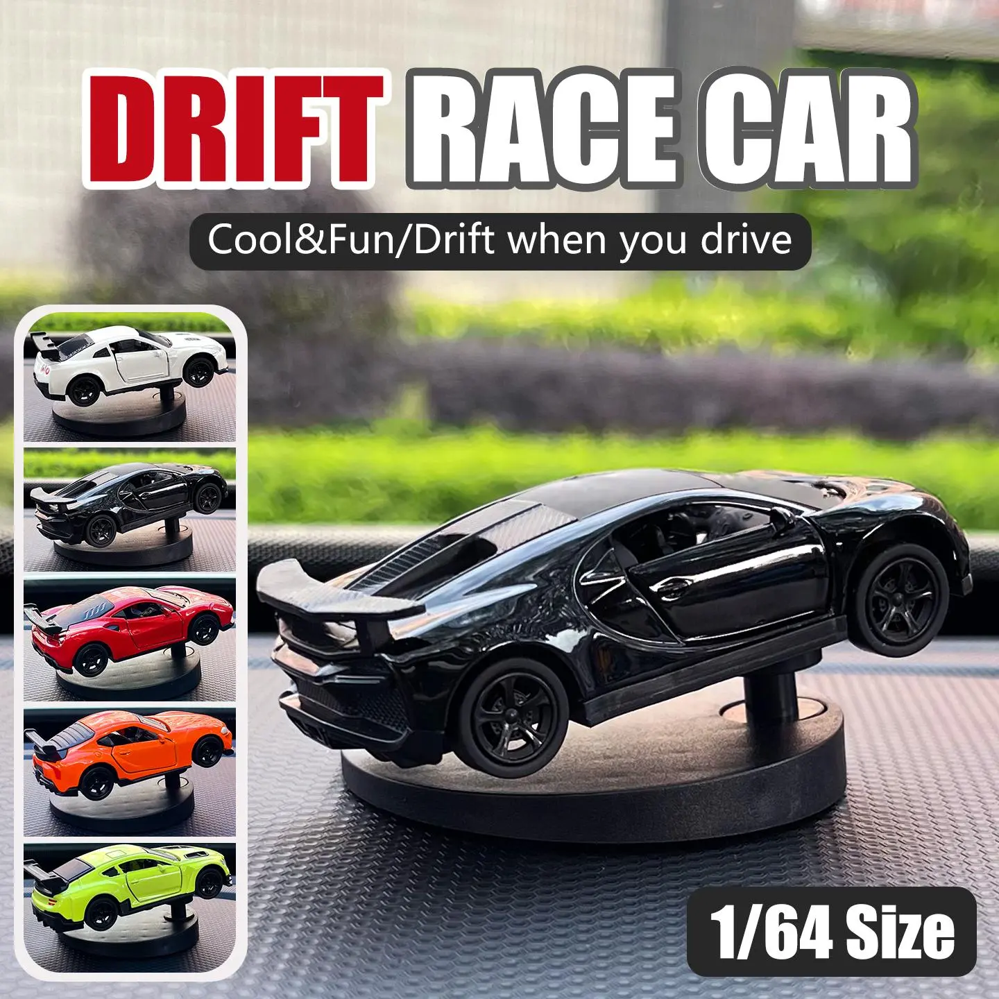 Drifting race car ornament dashboard power slide model sports racing fishtail cool fun interior accessories decoration items men